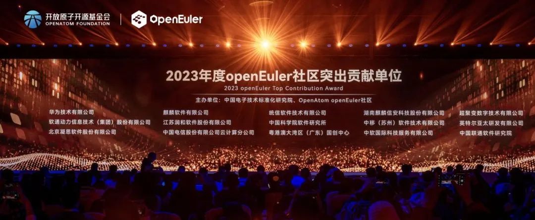 操作系统大会2023丨人生就是博官网动力斩获“2023年度openEuler社区凸起贡献单元”奖项